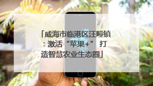 威海市临港区汪疃镇：激活“苹果+” 打造智慧农业生态圈