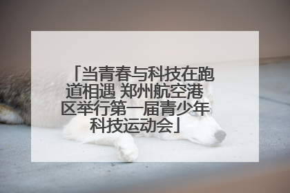 当青春与科技在跑道相遇 郑州航空港区举行第一届青少年科技运动会