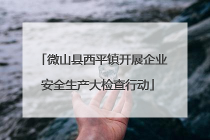微山县西平镇开展企业安全生产大检查行动