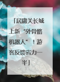 居庸关长城上新“外骨骼机器人”！游客反馈省力一半
