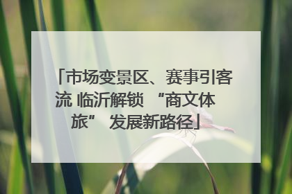 市场变景区、赛事引客流 临沂解锁 “商文体旅” 发展新路径