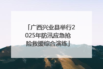 广西兴业县举行2025年防汛应急抢险救援综合演练