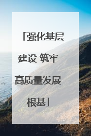 强化基层建设 筑牢高质量发展根基