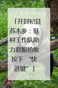 开封杞县苏木乡：驻村工作队助力夏粮抢收按下 “快进键”