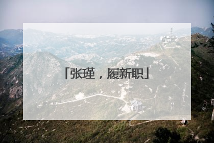 张瑾，履新职