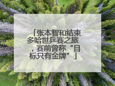 张本智和结束多哈世乒赛之旅，赛前曾称“目标只有金牌”