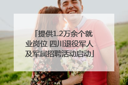 提供1.2万余个就业岗位 四川退役军人及军属招聘活动启动