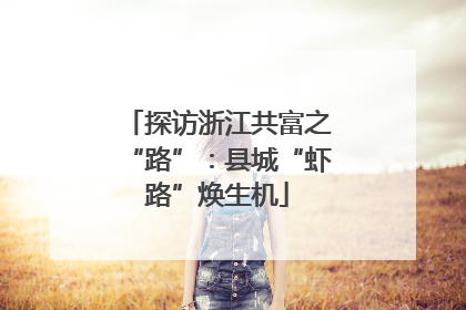探访浙江共富之“路”：县城“虾路”焕生机