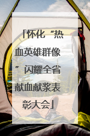 怀化“热血英雄群像”闪耀全省献血献浆表彰大会