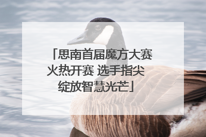 思南首届魔方大赛火热开赛 选手指尖绽放智慧光芒