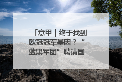 意甲｜终于找到欧冠冠军基因？“蓝黑军团”聘请国米名宿齐沃执教