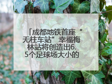 成都地铁首座“无柱车站”幸福梅林站将创造出6.5个足球场大小的通透空间