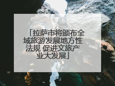 拉萨市将颁布全域旅游发展地方性法规 促进文旅产业大发展