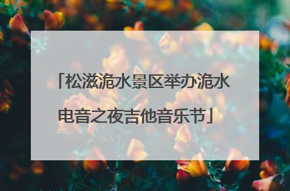 松滋洈水景区举办洈水电音之夜吉他音乐节