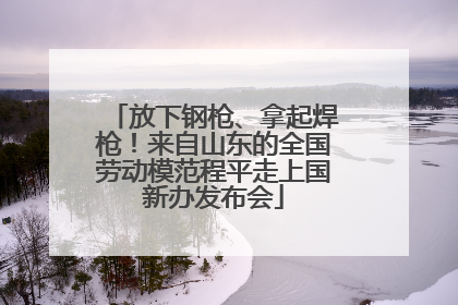 放下钢枪、拿起焊枪！来自山东的全国劳动模范程平走上国新办发布会