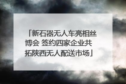新石器无人车亮相丝博会 签约四家企业共拓陕西无人配送市场