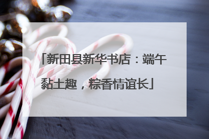 新田县新华书店：端午黏土趣，粽香情谊长