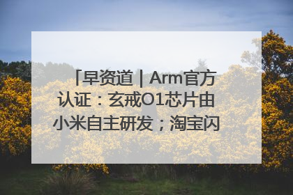 早资道｜Arm官方认证：玄戒O1芯片由小米自主研发；淘宝闪购联合饿了么日订单超4000万
