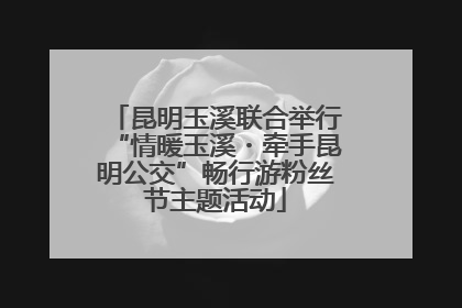 昆明玉溪联合举行“情暖玉溪・牵手昆明公交”畅行游粉丝节主题活动