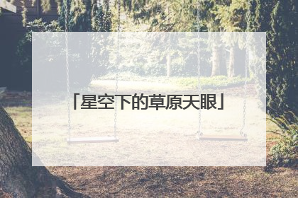 星空下的草原天眼