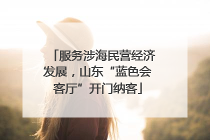 服务涉海民营经济发展，山东“蓝色会客厅”开门纳客