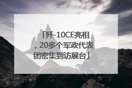 歼-10CE亮相，20多个军政代表团密集到访展台