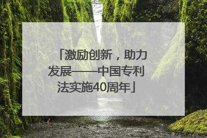 激励创新，助力发展——中国专利法实施40周年