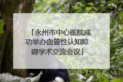 永州市中心医院成功举办血管性认知障碍学术交流会议