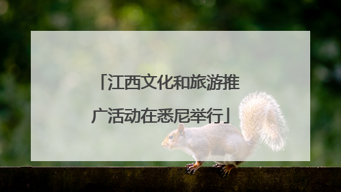江西文化和旅游推广活动在悉尼举行