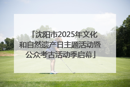沈阳市2025年文化和自然遗产日主题活动暨公众考古活动季启幕