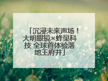 沉浸未来声场！大明眼镜×蜂巢科技 全球首体验落地王府井