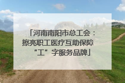 河南南阳市总工会：擦亮职工医疗互助保障“工”字服务品牌