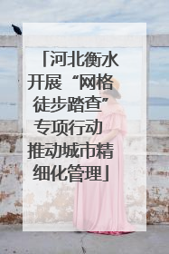 河北衡水开展“网格徒步踏查”专项行动 推动城市精细化管理