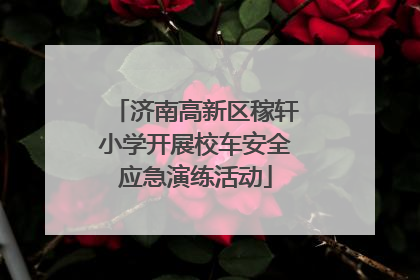 济南高新区稼轩小学开展校车安全应急演练活动