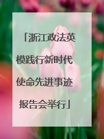 浙江政法英模践行新时代使命先进事迹报告会举行