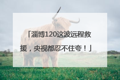 淄博120这波远程救援，央视都忍不住夸！