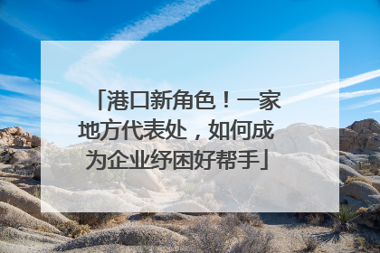港口新角色！一家地方代表处，如何成为企业纾困好帮手