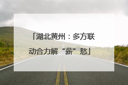 湖北黄州：多方联动合力解“薪”愁
