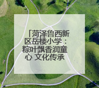 菏泽鲁西新区岳楼小学：粽叶飘香润童心 文化传承乐成长