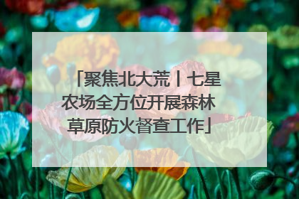 聚焦北大荒丨七星农场全方位开展森林草原防火督查工作