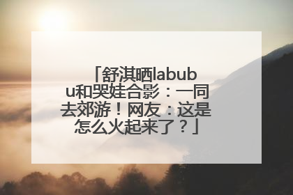 舒淇晒labubu和哭娃合影:一同去郊游!网友:这是怎么火起来了?