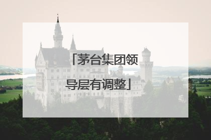 茅台集团领导层有调整