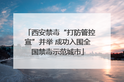 西安禁毒“打防管控宣”并举 成功入围全国禁毒示范城市
