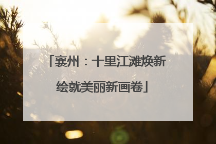 襄州：十里江滩焕新 绘就美丽新画卷