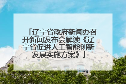 辽宁省政府新闻办召开新闻发布会解读《辽宁省促进人工智能创新发展实施方案》