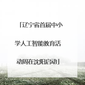 辽宁省首届中小学人工智能教育活动周在沈阳启动