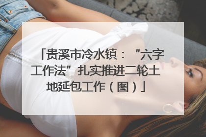 贵溪市冷水镇：“六字工作法”扎实推进二轮土地延包工作（图）