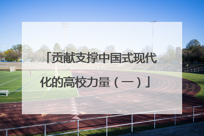 贡献支撑中国式现代化的高校力量（一）