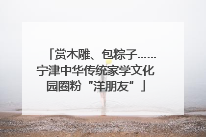 赏木雕、包粽子……宁津中华传统家学文化园圈粉“洋朋友”