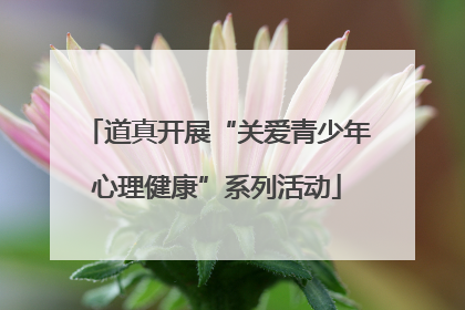 道真开展“关爱青少年心理健康”系列活动
